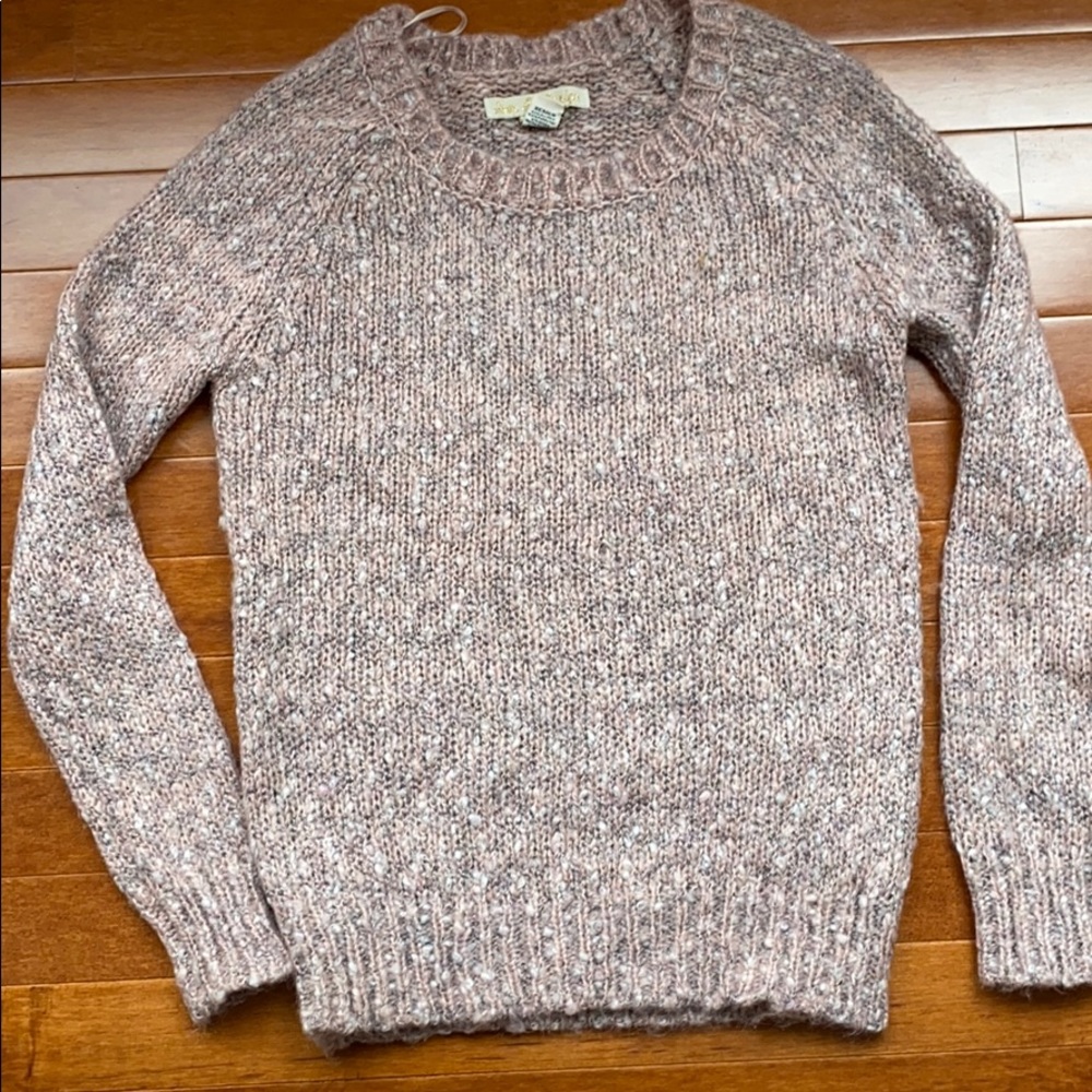 SWEATER multi-tone pink/white and hints of black